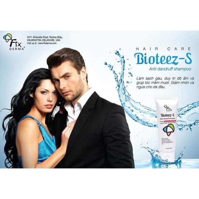 Dầu gội đầu sạch gàu ngăn rụng tóc ngăn gàu dưỡng tóc kích thích mọc tóc nhanh Fixderma Bioteez-S  Unison Shop
