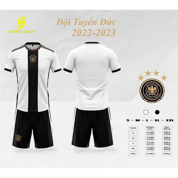 Bộ quần áo bóng đá Đức mẫu mới 2023-2024 &lt;nhiều màu&gt;