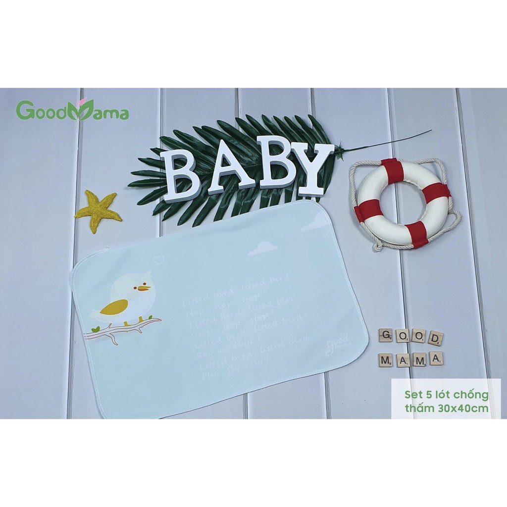Set 5 lót chống thấm Goodmama 30x40cm