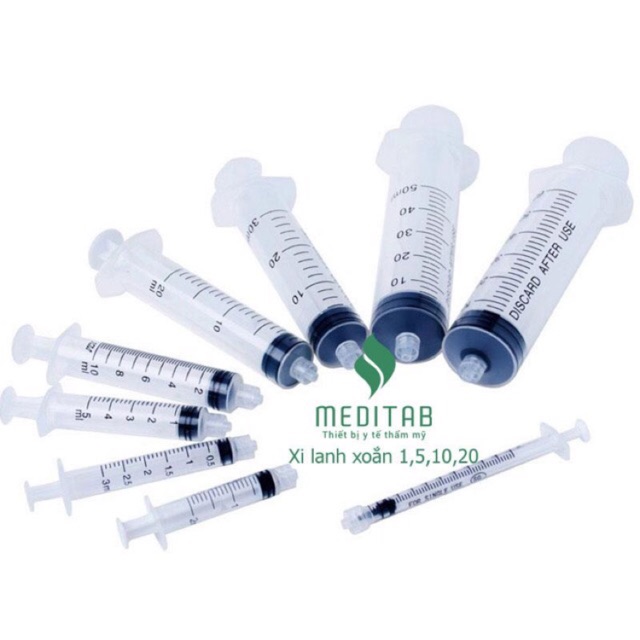 XILANH XOẮN (BƠM XOẮN) 5ML, 10ML, 20ML, 50ML MEDITAB