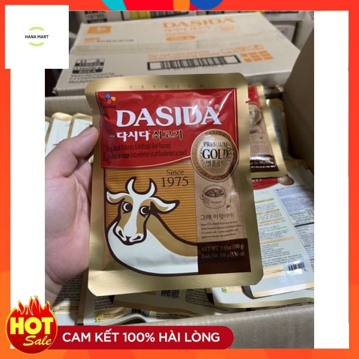 Bột nêm bò Hàn Quốc DASIDA gói 100g