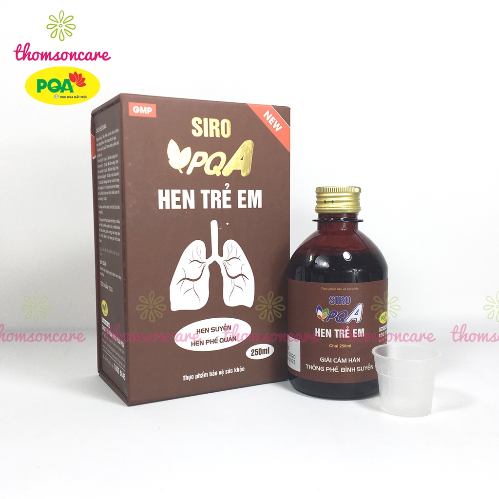 Siro PQA - hỗ trợ giảm hen cho bé