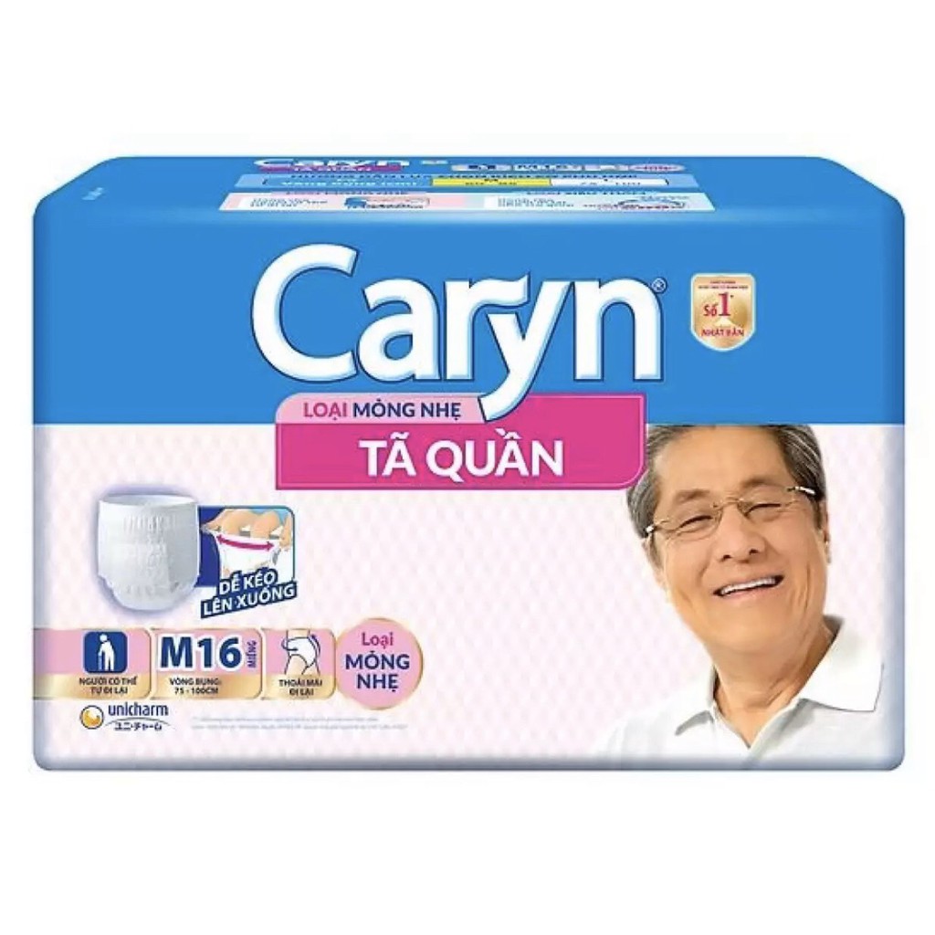 Bỉm Tã quần người già Caryn M16/L14