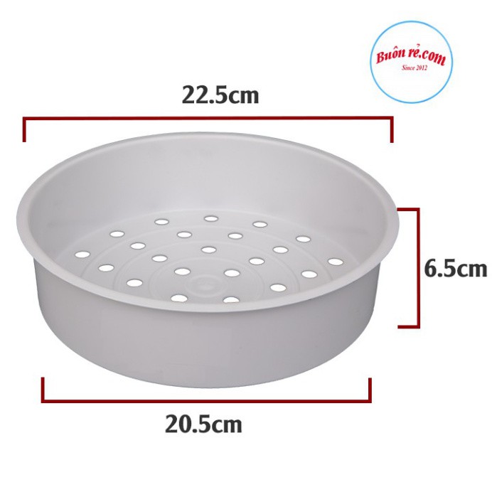 Xửng hấp thức ăn, bánh bao, xôi dẻo... NHỰA VIỆT NHẬT Plastic – khay hấp hình tròn (MS:2331/5615) Buôn Rẻ 01231 tnb33