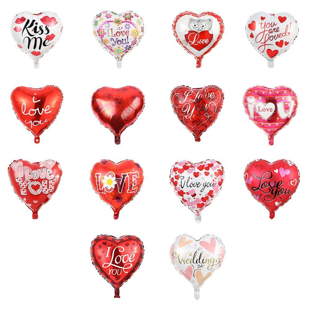 .Set 5 Bong Bóng Lá Nhôm 18 Inch Dùng Để Trang Trí Tiệc Cưới / Valentine