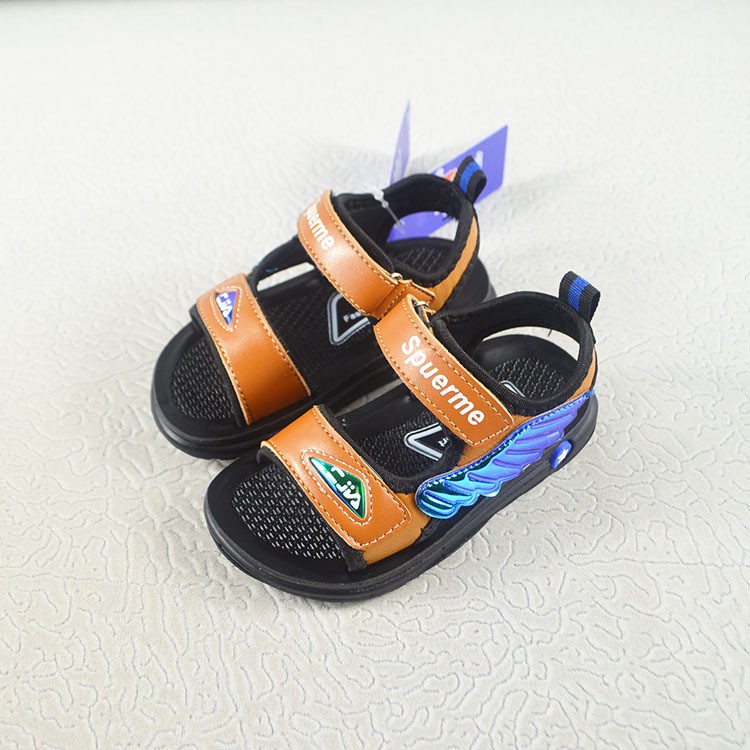 sandal bé trai size 21-25  da vi sợi phong cách