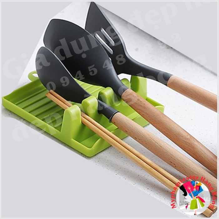 Giá gác vung, muôi, thìa đũa khi nấu ăn