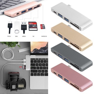 Cáp sạc 5 trong 1 usb c hub 3.0 type-c cho macbook pro mac pc laptop