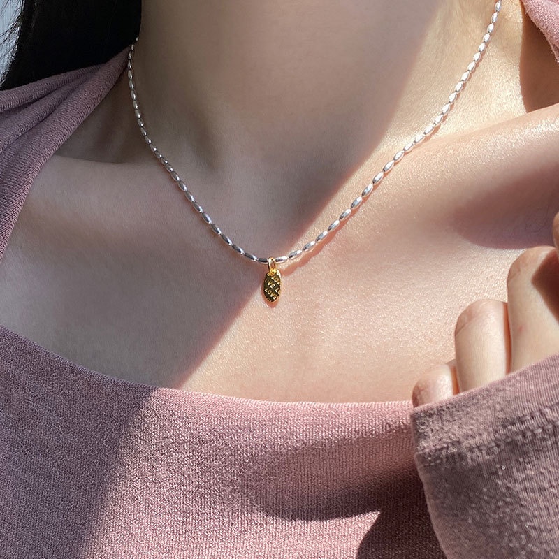 Hàng Mới Về Dây Chuyền Mặt Hình Oval Và Chữ Cái Thời Trang Mùa Hè Đơn Giản Dành Cho Nữ