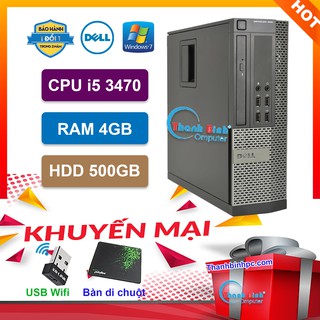 Máy tính đồng bộ Dell Optiplex (Core i5 3470/ 4G/ 500GB) Hàng Nhập Khẩu, Bảo hành 24 tháng lỗi 1 đổi 1.