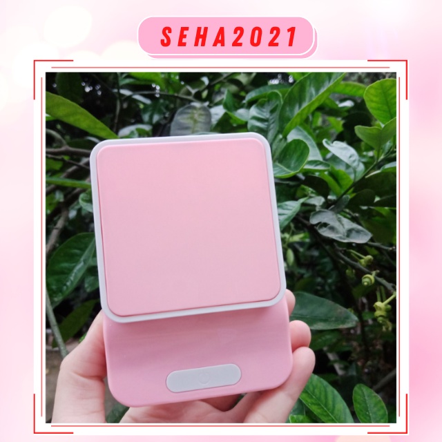 Quạt Tích Điện Mini Cầm Tay Sạc Điện 3 Chế Độ Dung Lượng Pin 1200mah