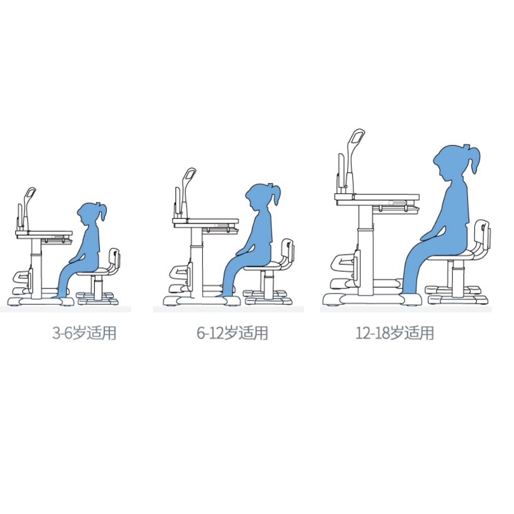 Bàn học sinh chống gù - chống cận ( phù hợp cho bé từ 5 - 15 tuổi ) | BigBuy360 - bigbuy360.vn