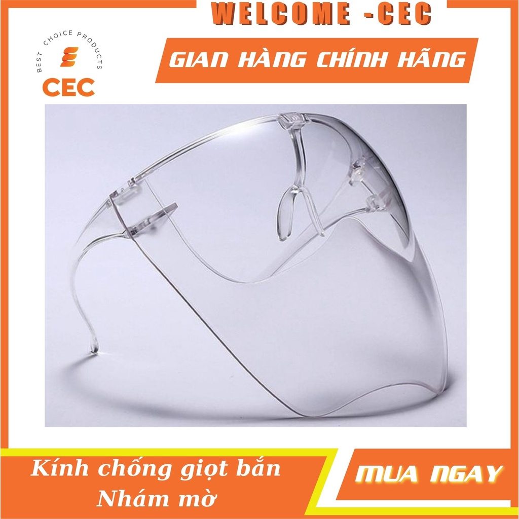 Kính Nhám Chắn Giọt Bắn Face Shield Cỡ Người Lớn Bảo Hộ Phòng Dịch KNFS01 [CEC Store]