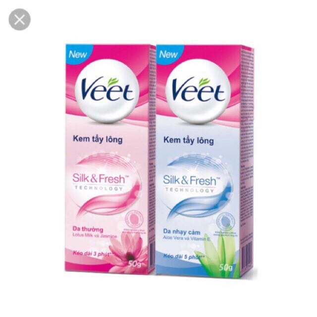 Kem Tẩy Lông Dành Cho Da Thường Veet Silk & Fresh 25g '2200845' | BigBuy360 - bigbuy360.vn