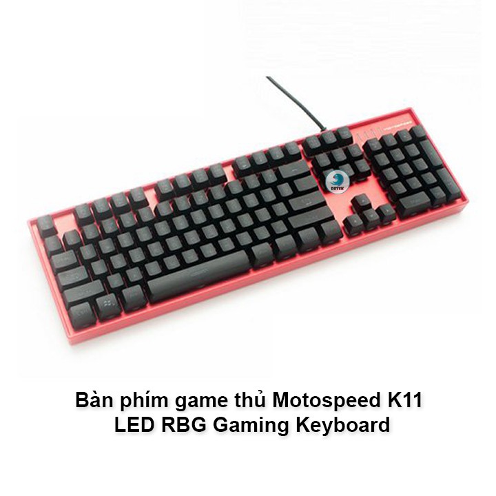 [Mã 33ELSALE hoàn 7% xu đơn 300k] Bàn phím game thủ Motospeed K11 LED RGB