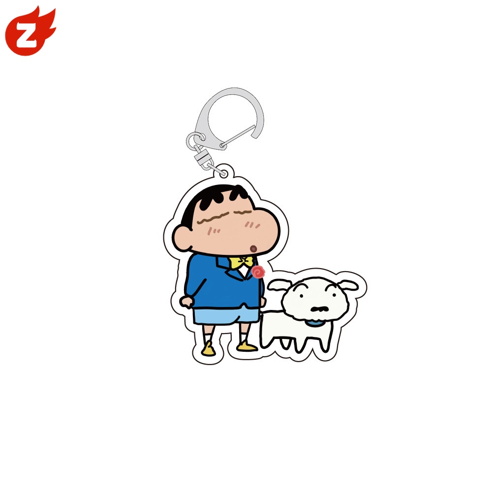 1 Móc Khóa Hình Cậu Bé Bút Chì Shin-chan Bằng Acrylic