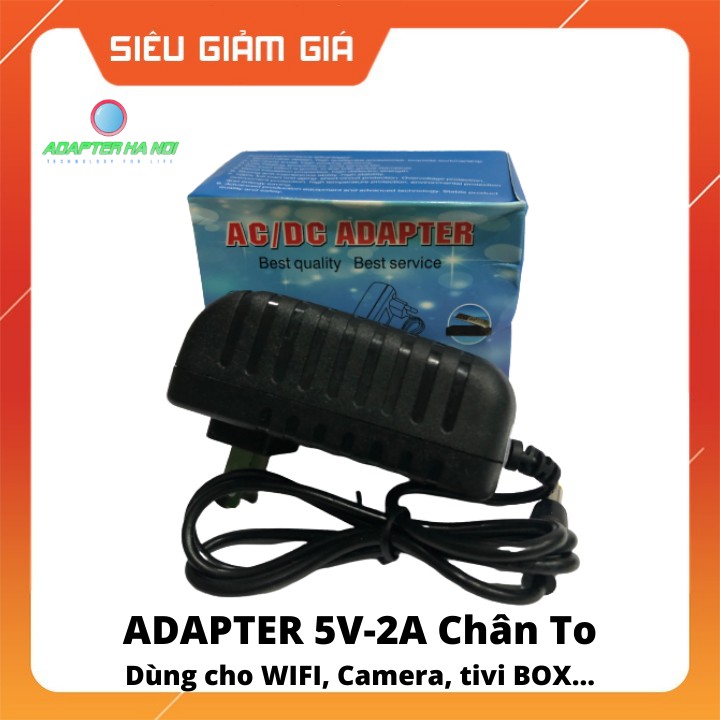 Nguồn Điện Adapter 5v - 2a Chân To 5.5. Cho Camera yoosee, sipem...