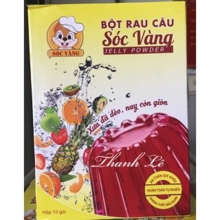 Bột Rau Câu Sóc Vàng 12gram(Hộp 10 Gói)