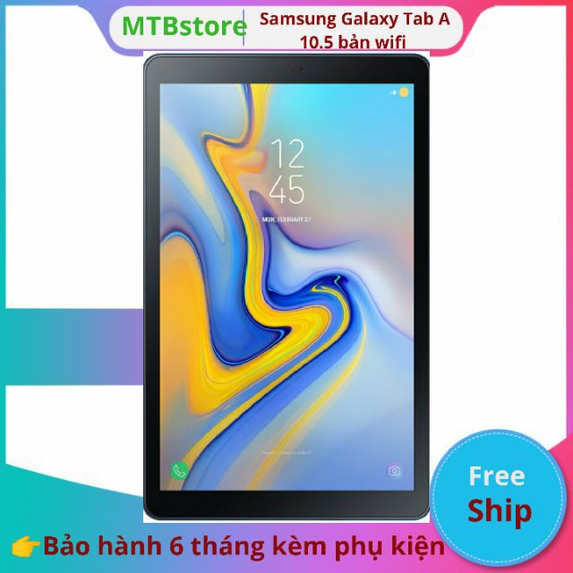 Máy tính bảng Samsung Galaxy Tab A 10.5 đời 2018 wifi [add sẵn 2 phần mềm học online tienganh123, luyenthi123 bản quyền