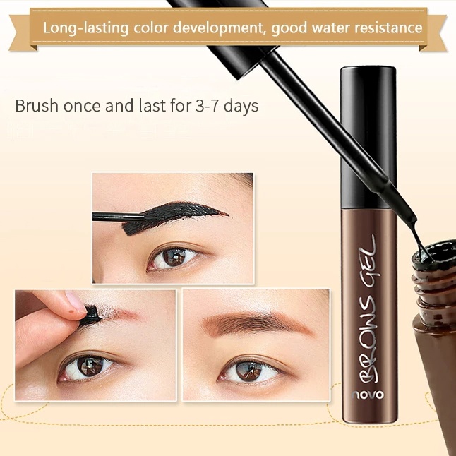 [Hàng mới về] Gel kẻ lông mày NOVO bán vĩnh viễn dạng xé lâu trôi phong cách Hàn Quốc