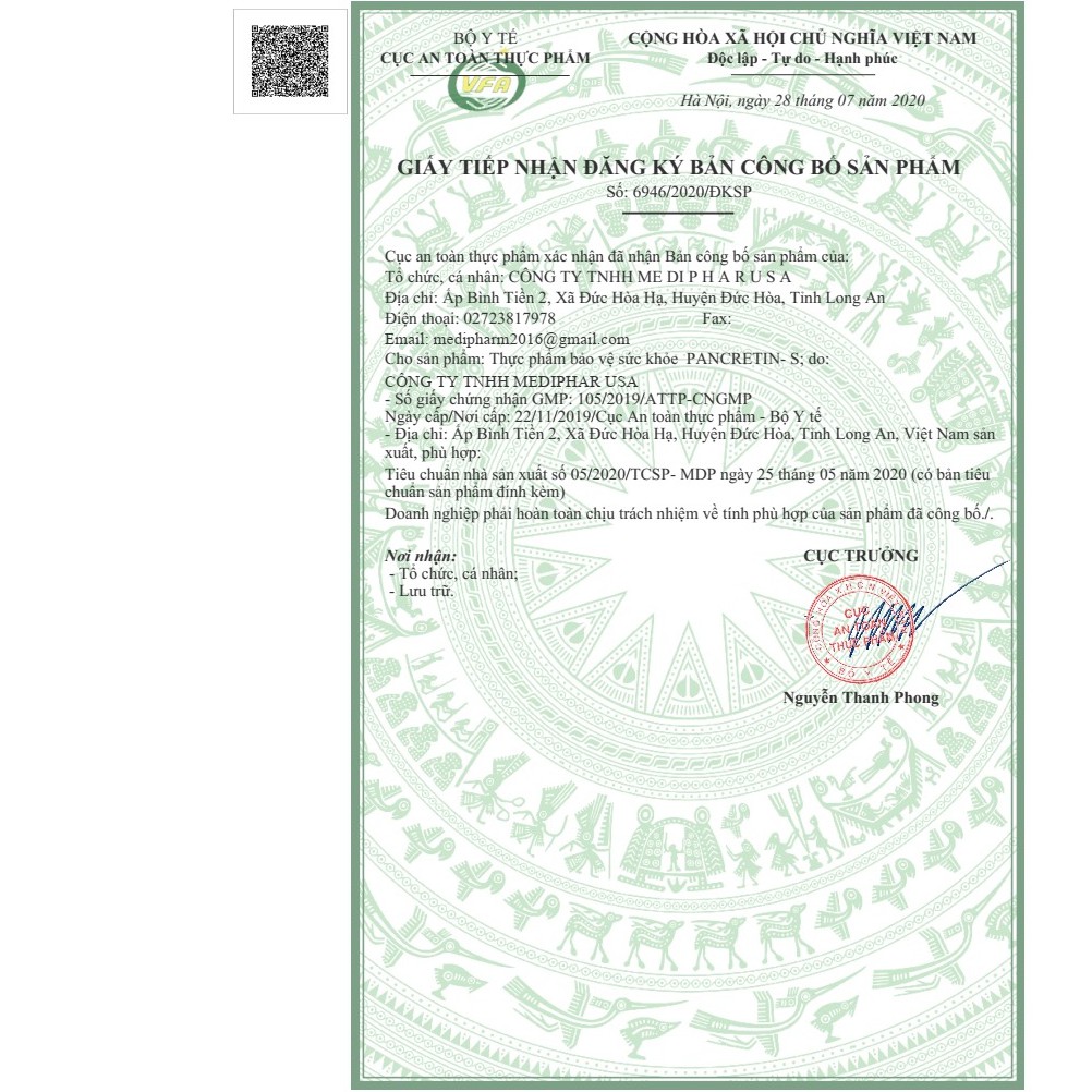 VIÊN UỐNG PANCRETIN - MDP Chống đầy hơi, ăn không tiêu