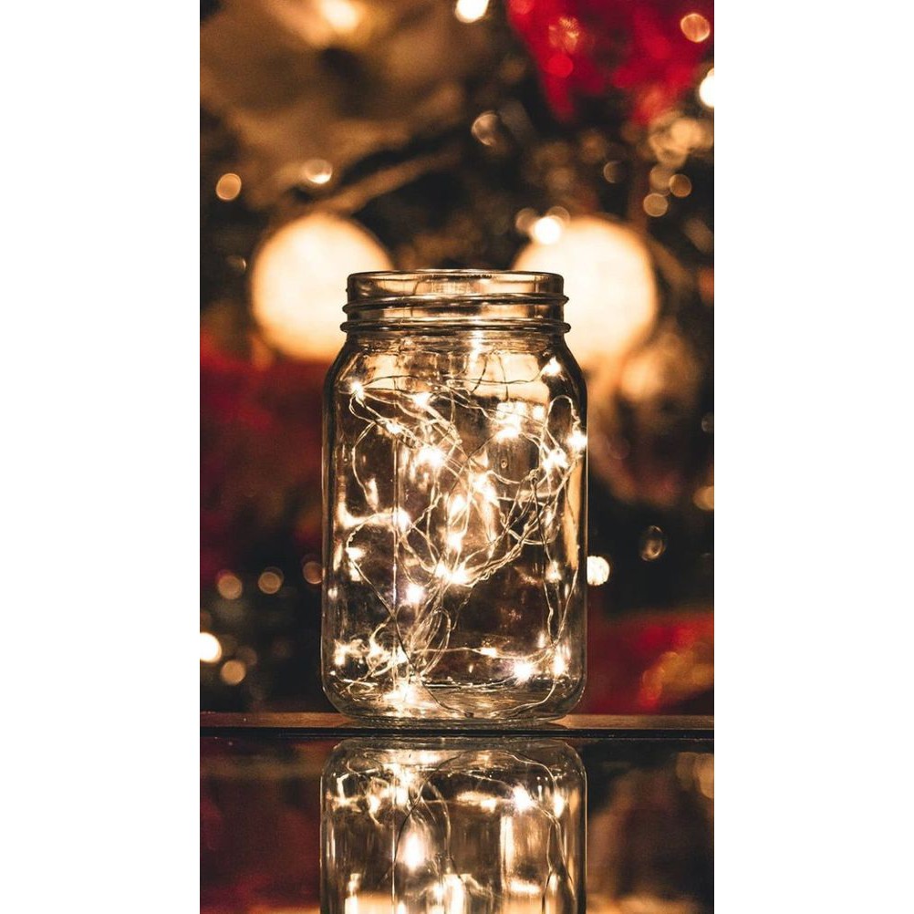 Đèn led dây chạy pin 3m