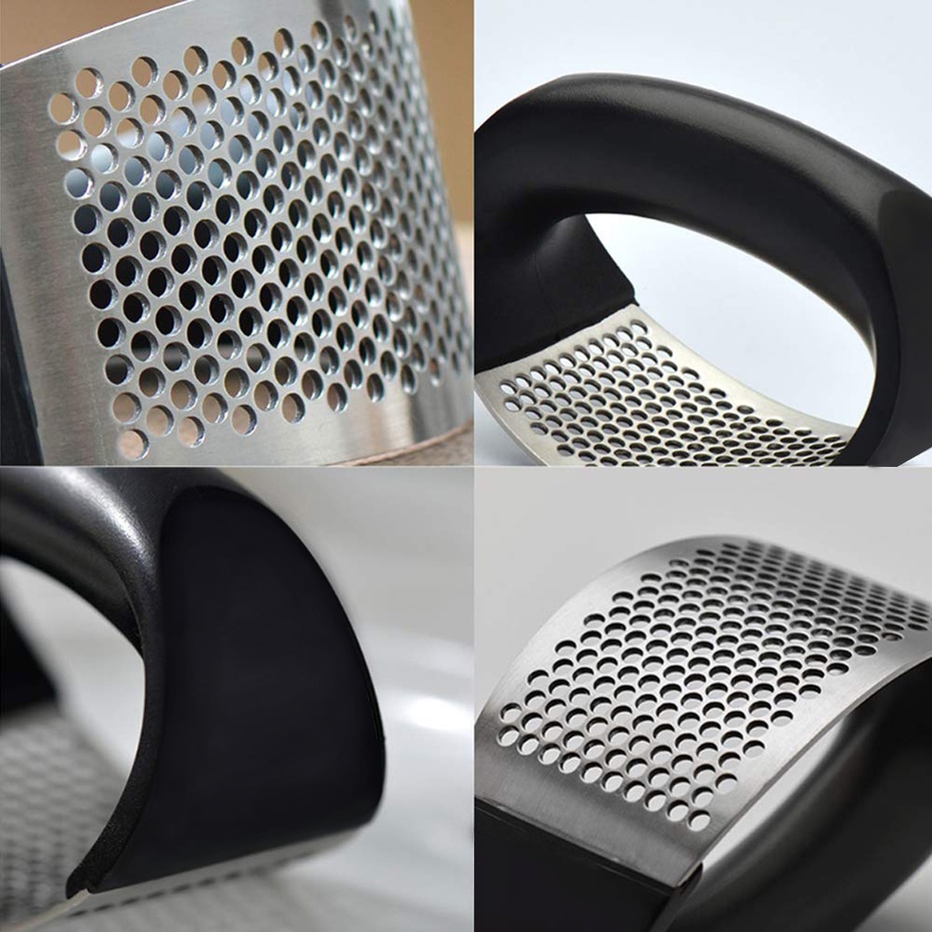 Garlic Presser Manual Garlic Mincer Stainless Steel Chopper Press Tool Home Kitchen Gadge