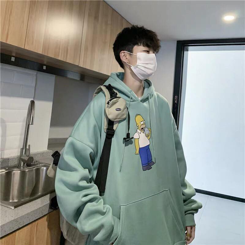 Áo Khoác Hoodie In Hình Ulzzang Unisex Chất Nỉ Bông Cao Cấp Dáng Rộng Nam Nữ - MM