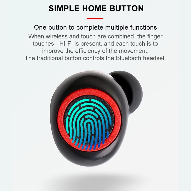 Tai nghe không dây bluetooth 5.0 âm thanh chất lượng cao HiFi , chống nước