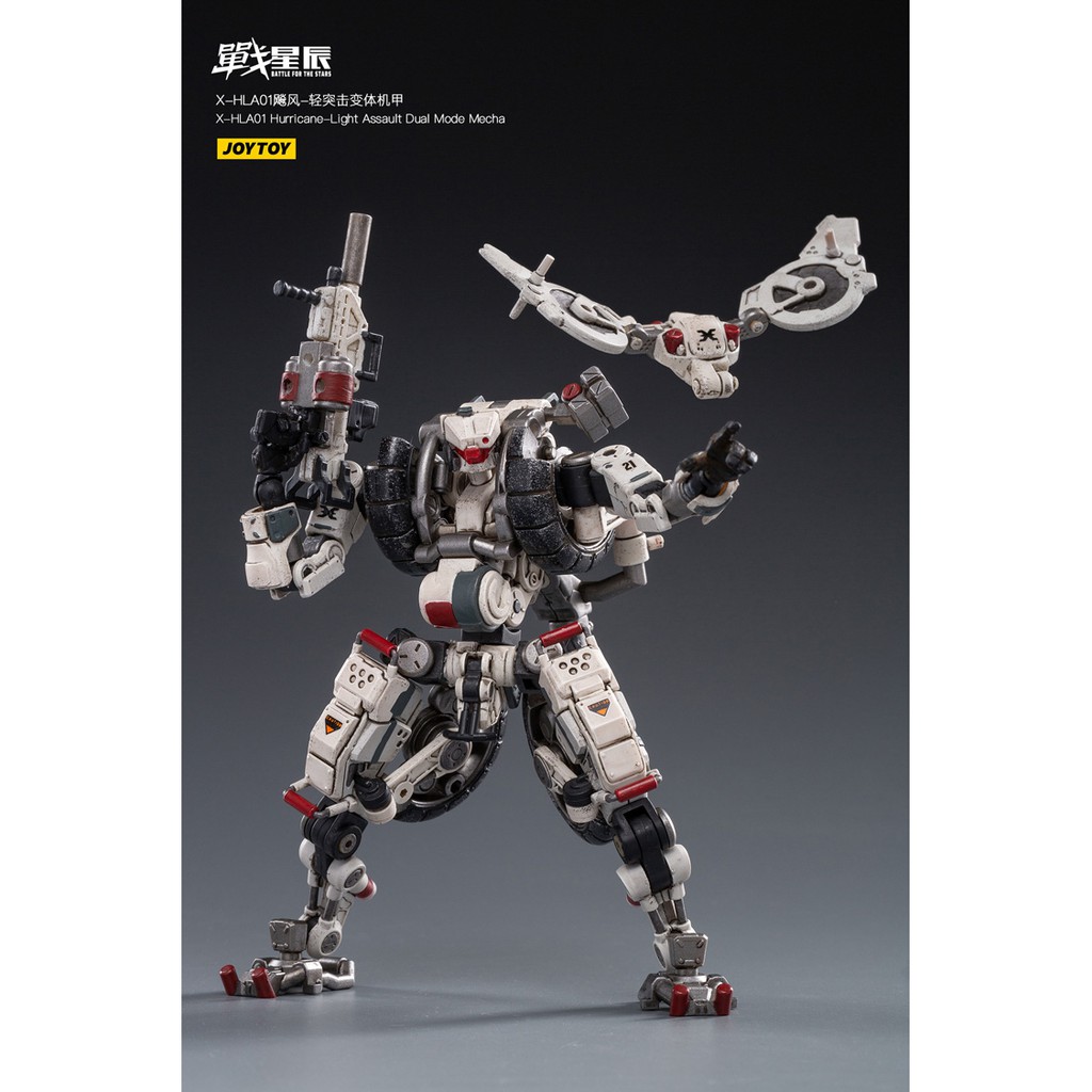 Mô hình 1/18 Joytoy X-HLA01 X-HH02 Hurricane Moto Transformable Mecha Robot Quân Đội biến hình Xe Máy