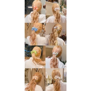 Dây cột tóc Scrunchie nhiều màu - shopliam