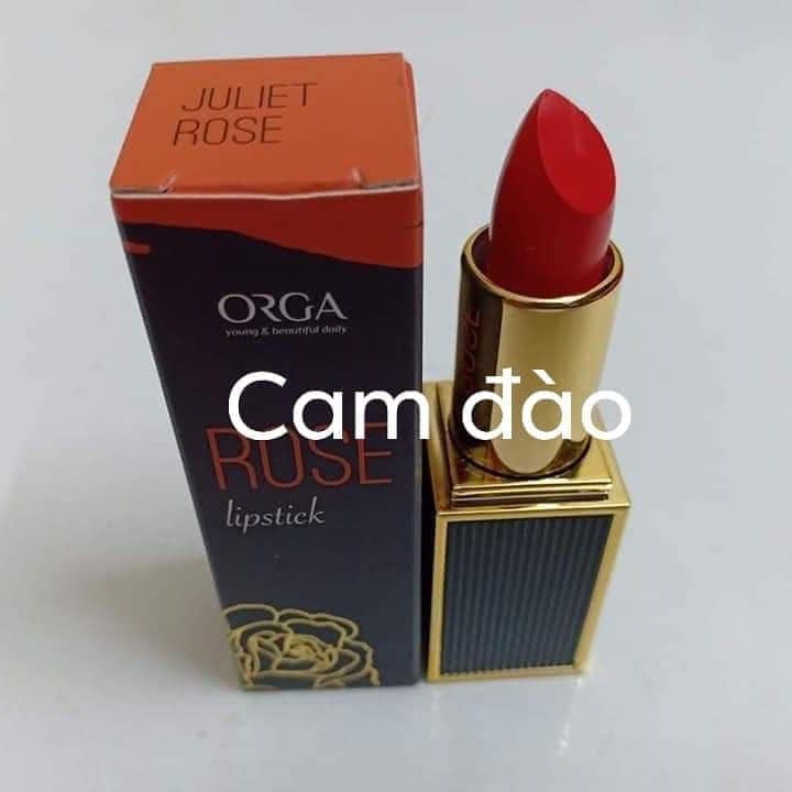 [Chính Hãng] Son Môi Hữu Cơ ORGA - ROSE LIPSTICK Không Chì Siêu Lì