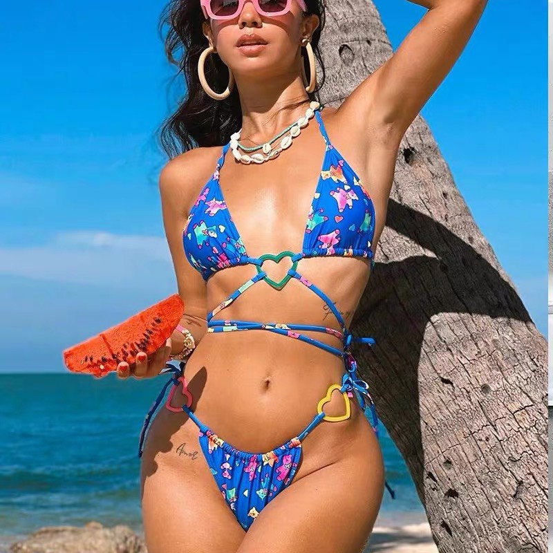 Bikini đi biển LUHAZO đồ bơi sexy Mẫu Mới 2022 Âu Mỹ 2 mảnh sexy kiểu nữ đẹp du lịch DK2T501