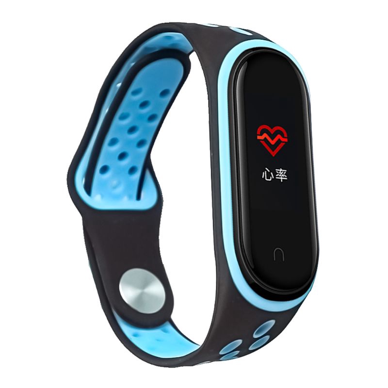 Dây silicon đeo cổ tay thời trang thay thế đồng hồ thông minh Xiaomi Miband 4 3