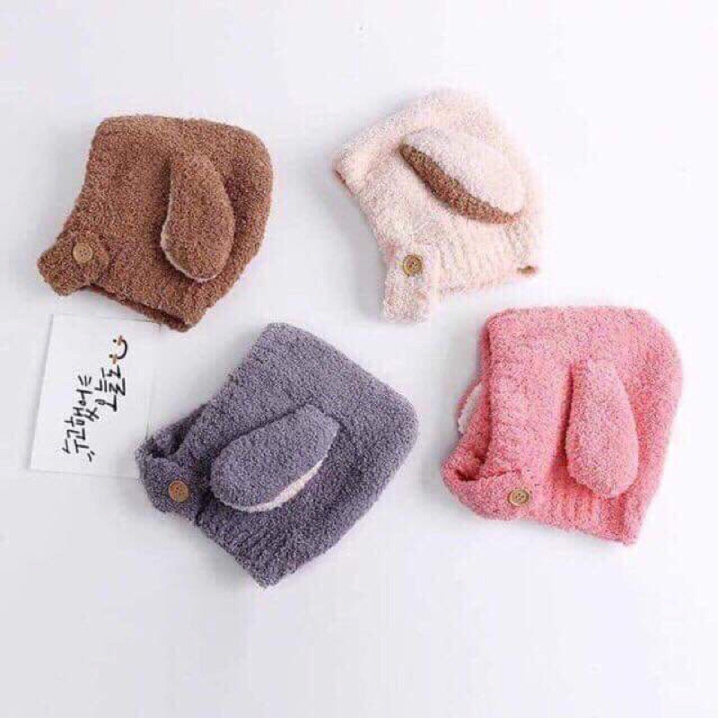 Mũ lên lông cừu cho bé từ 1-4 tuổi