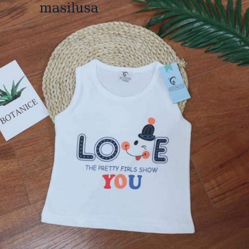 Áo Thun Ba Lỗ Cotton Hở Nách Cho Bé Gái, Dễ Chịu, Thoáng Mát Mùa Hè