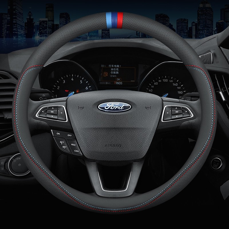 Vỏ Bọc Vô Lăng Bằng Sợi carbon Cho ford ranger fiesta focus everest mustang kuga ecosport escort escape f-150 explorer mondeo