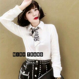 Sơ Mi Dior kèm khăn lụa