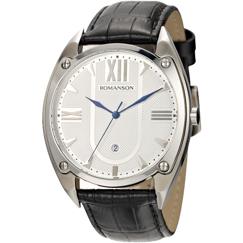 Đồng hồ Romanson Sport Men Watch TL1272JMWWH nam thể thao máy Thụy Sĩ mặt kính chống xước dây da cao cấp chính hãng