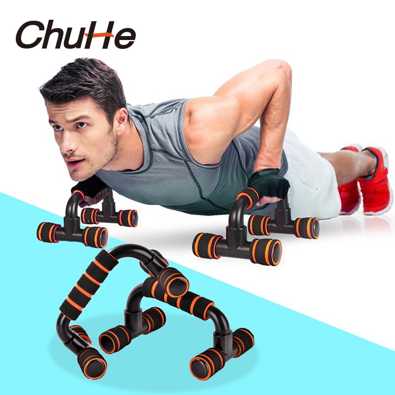 CHUCH 2 CÁI H Loại Push Up Stand Bar Khung Pushup Stand Tập thể dục Tập thể dục Tập thể hình cho cơ bắp Tập thể dục Tay cầm Huấn luyện viên Công cụ