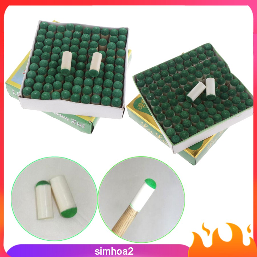 Set 100 Đầu Cơ Bida Thay Thế 9mm Tiện Dụng