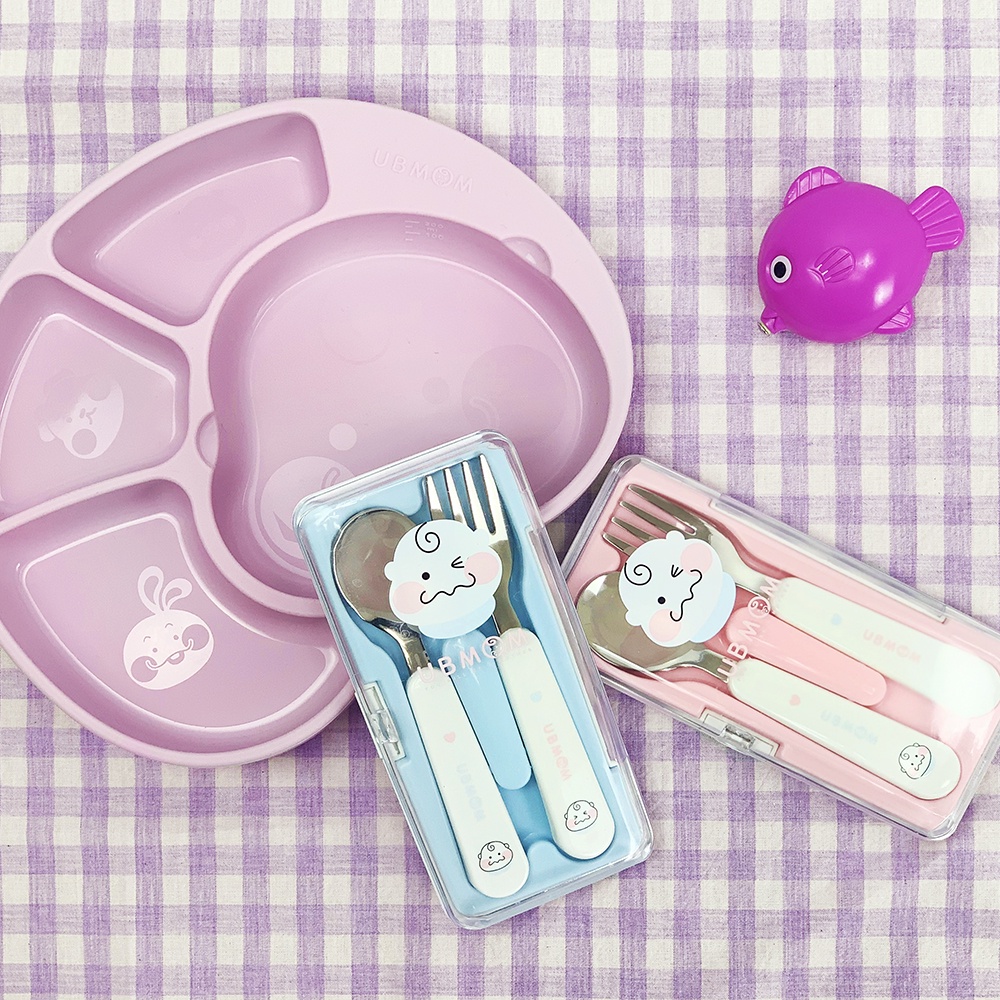 Bộ muỗng nĩa tập ăn Ubmom