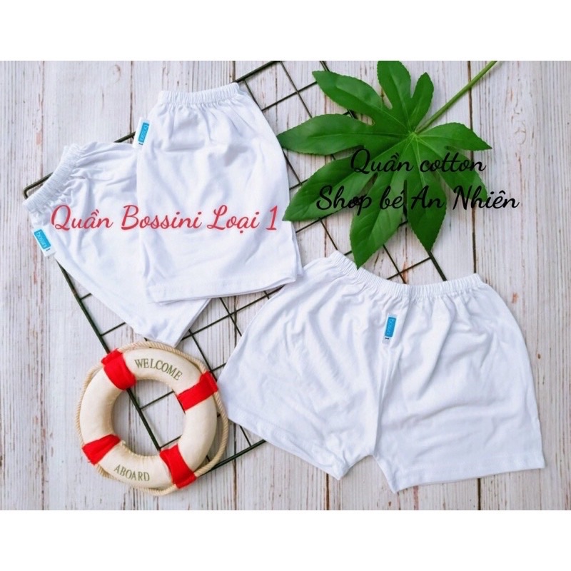 Quần ngắn cotton trắng cho bé sơ sinh tới 30kg-quần big size cho bé lớn (loại 1)