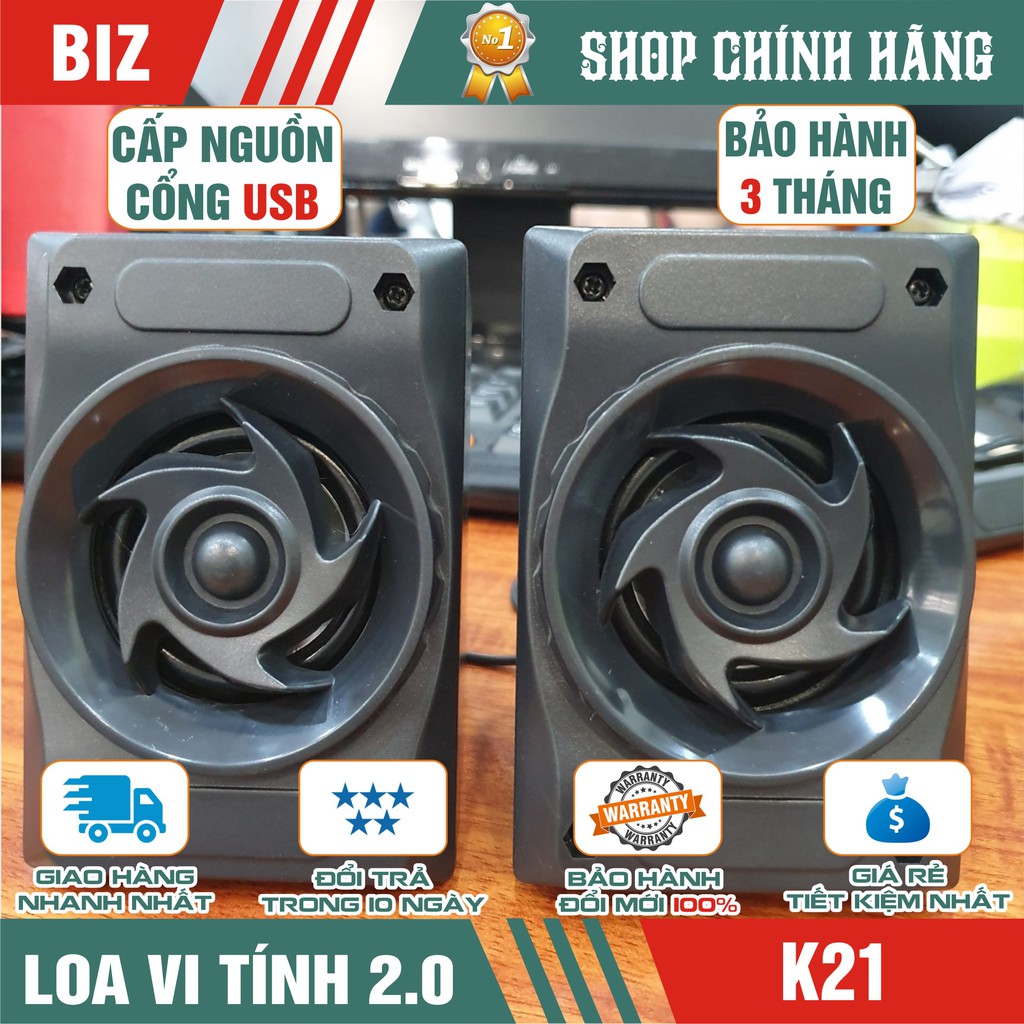 Loa vi tính 2.0 Multimedia Speaker K21 - Hàng Chính Hãng