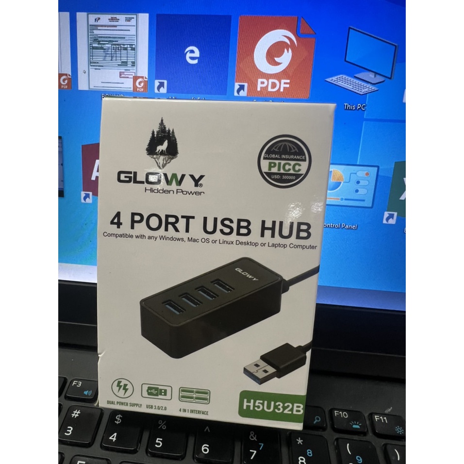 Hub chia cổng USB 3.0 và 2.0 Glowy - Chính hãng - Bảo hành 12 tháng !!! .