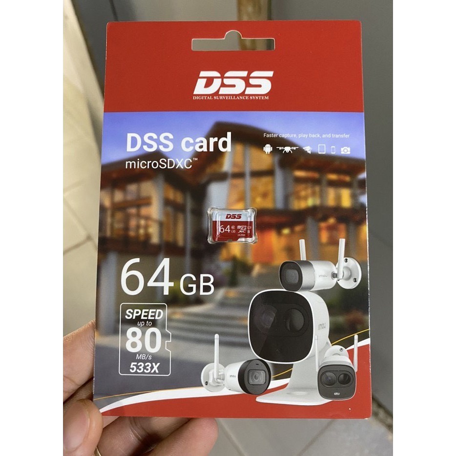 Thẻ nhớ 64GB DSS , Thẻ DSS 64g class 10 chuyên dùng camera