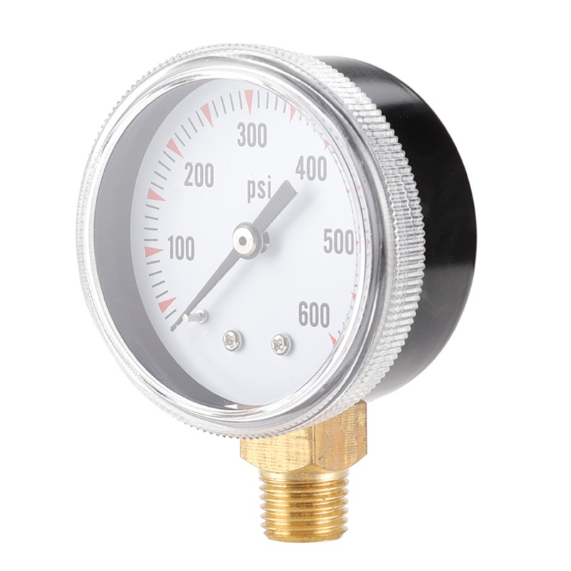 Đồng Hồ Đo Áp Suất Thấp Mini 1 / 4 Với Khung Kim Loại Dành Cho Công Nghiệp