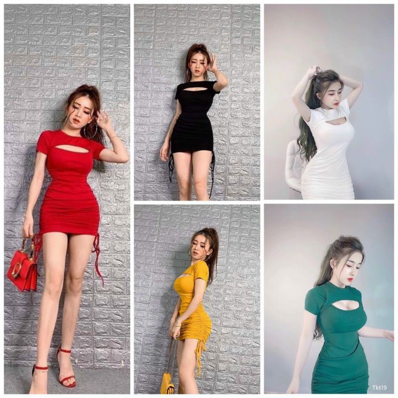 ĐẦM BODY KHOÉT NGỰC