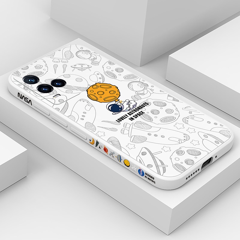 Ốp Điện Thoại Silicon Họa Tiết Phi Hành Gia Dành Cho Vivo y15s y15a y1s y12a y33s
