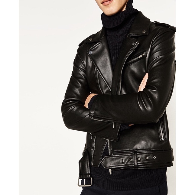 Áo khoác da nam ZARA , áo LEATHER JACKET Nam